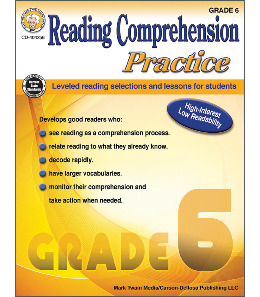 404256 Reading Comprehension Practice Resource Book Grade 6 Paperback 404256 404256 Reading Comprehension Practice Resource Book Grade 6 Paperback 404256
