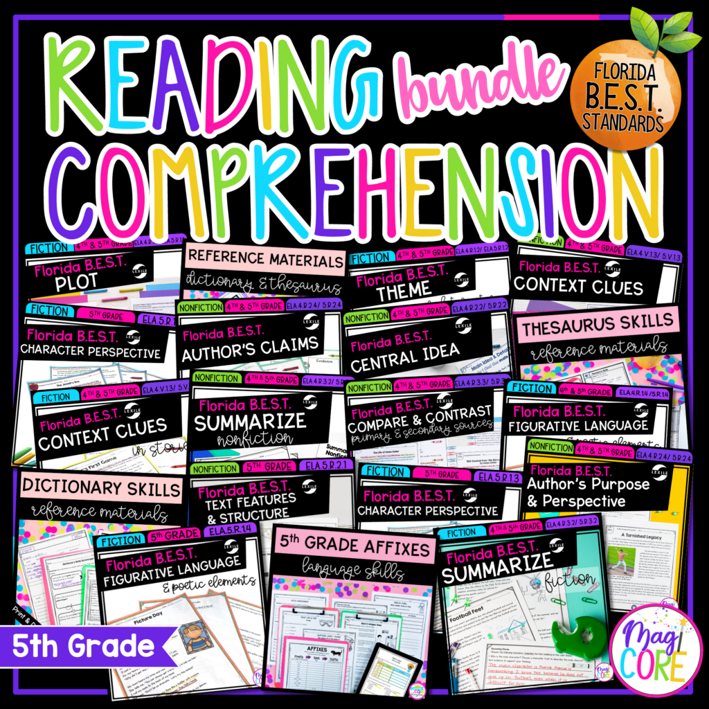 5th Grade Florida Best Reading Comprehension Growing Bundle Fl B E S T 5th Grade Florida Best Reading Comprehension Growing Bundle Fl B E S T