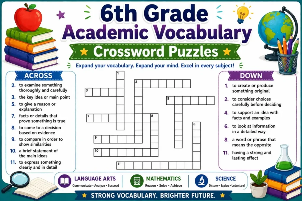 6th Grade Academic Vocabulary 6th Grade Academic Vocabulary
