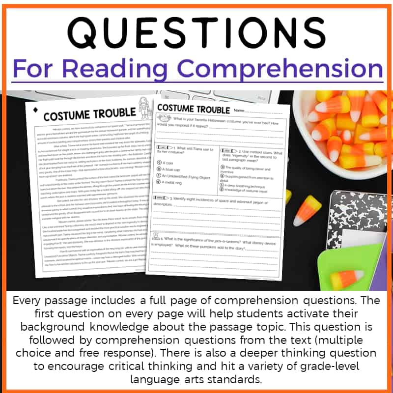 6th Grade October Reading Passages Printable Version 6th Grade October Reading Passages Printable Version