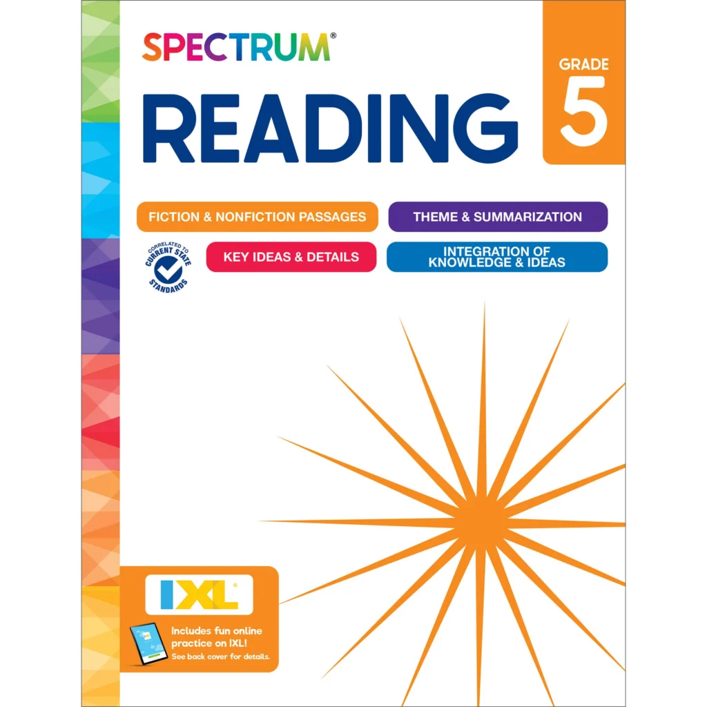 705532 Spectrum Reading Workbook Grade 5 Paperback 705532