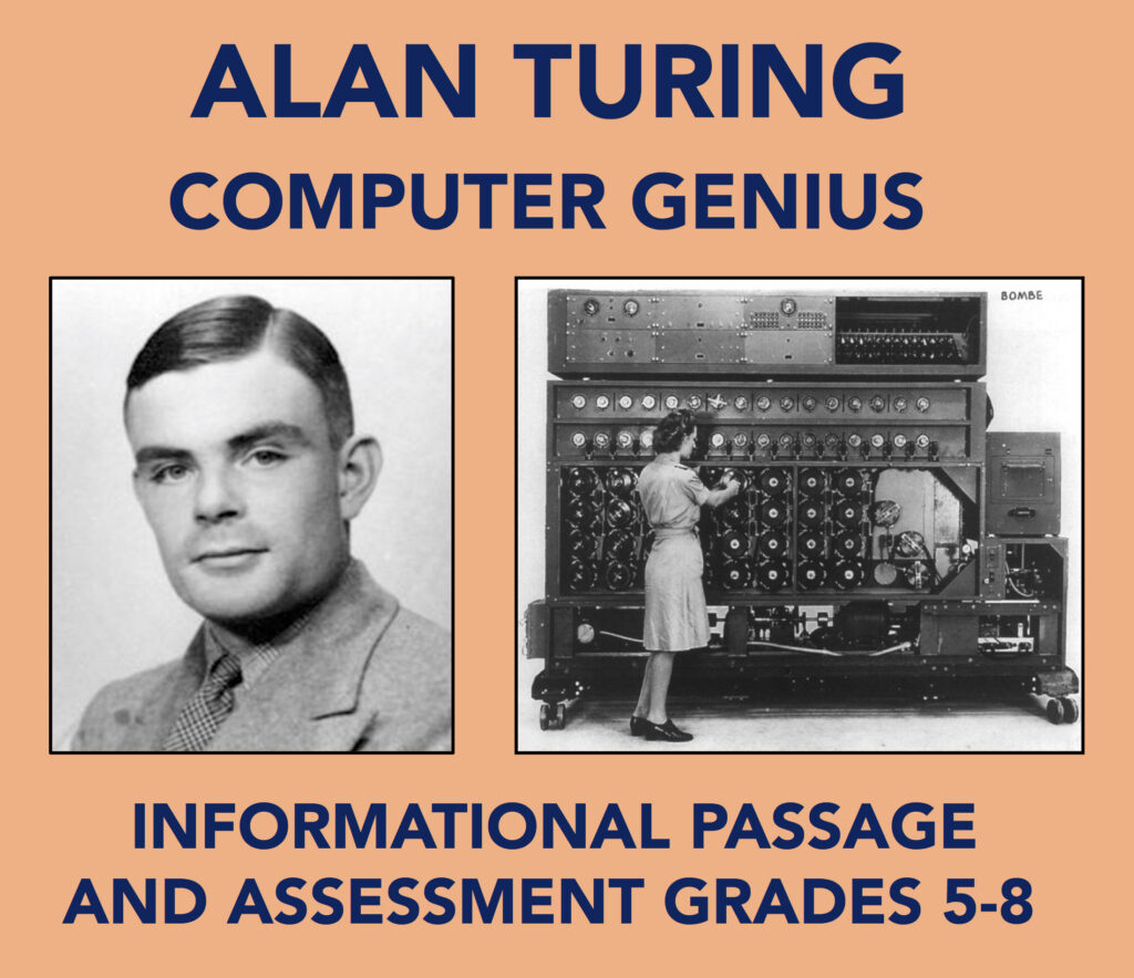 Alan Turing Reading Comprehension Passage And Assessment Alan Turing Reading Comprehension Passage And Assessment