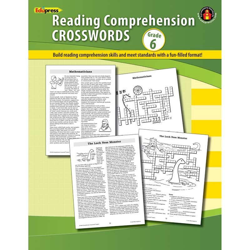 Comprehension Crosswords Book Gr 6