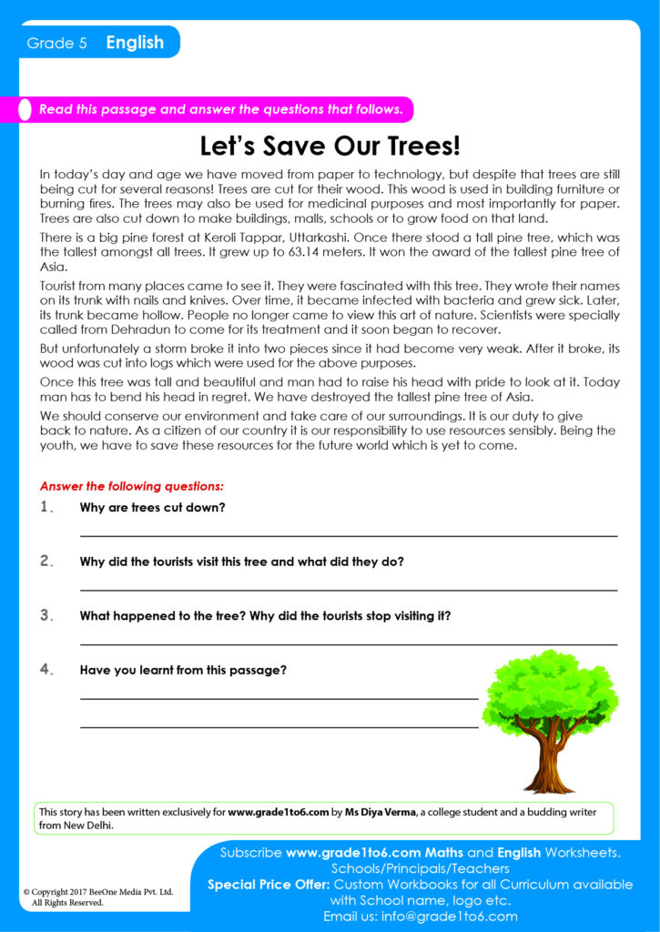 Comprehension Grade 5