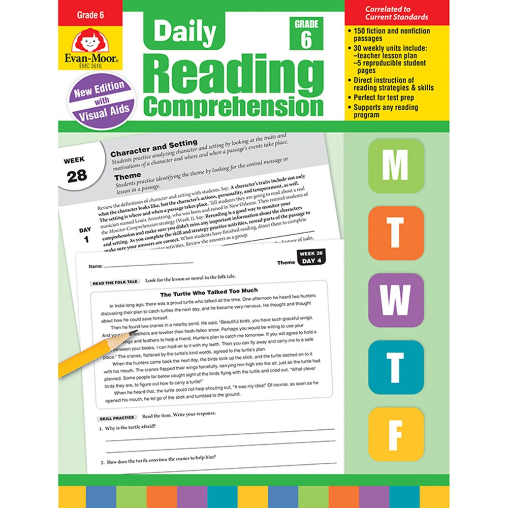 Daily Reading Comprehension Gr 6 Emc3616