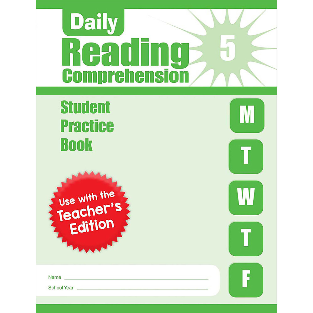 Em6365 Daily Reading Comprehension Student Workbook Grade 5 Paperback Em6365