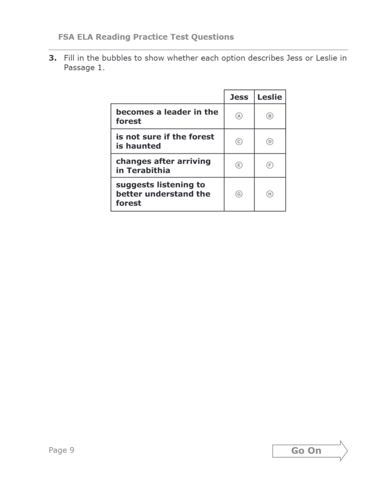 Fast Ela Practice Test Fast Ela Practice Test