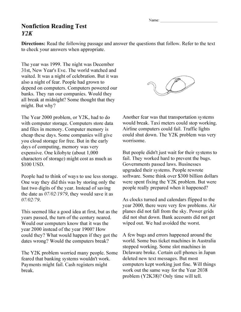 Nonfiction Passages And Functional Texts Worksheets And Online Practice