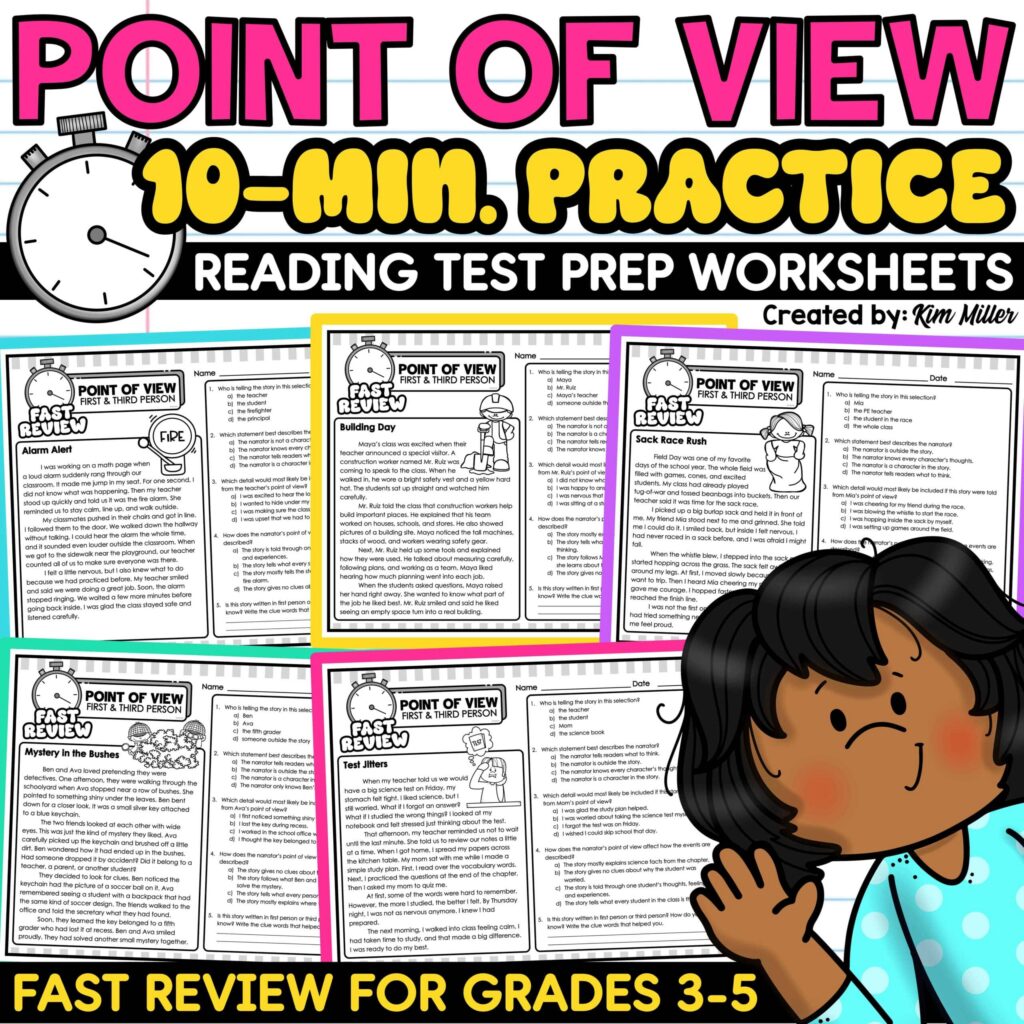 Point Of View Worksheets Practice 3rd 4th 5th Grade Ela Reading Test Prep Point Of View Worksheets Practice 3rd 4th 5th Grade Ela Reading Test Prep
