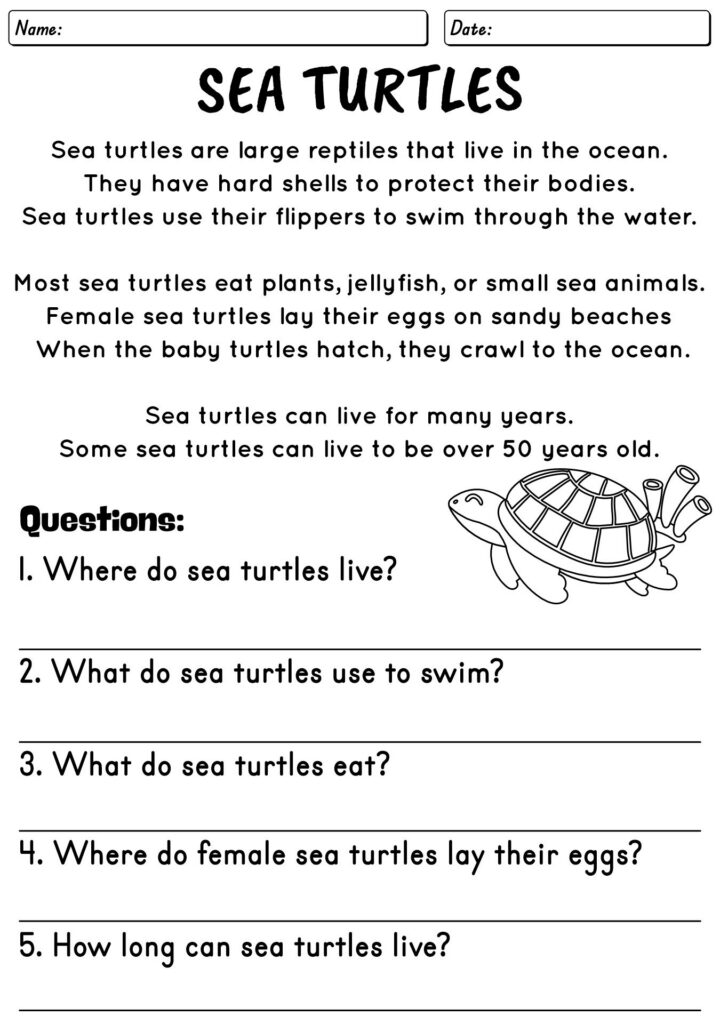 Post 5th Grade Reading Worksheets 695867