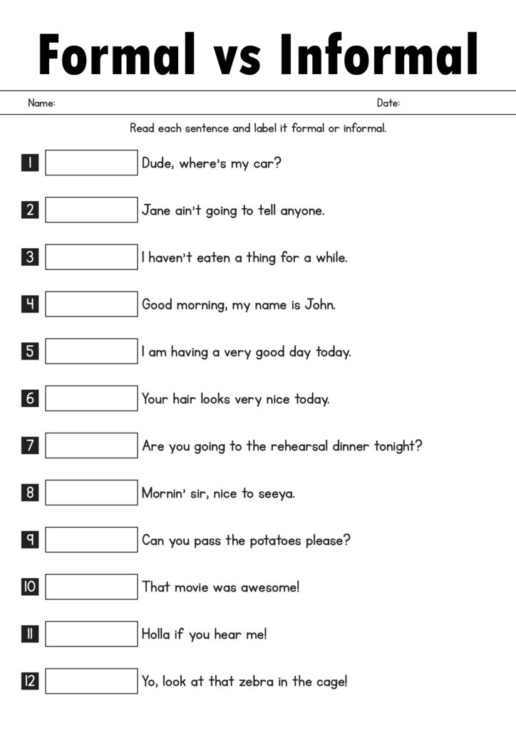 Post 6th Grade Language Arts Worksheets 24427