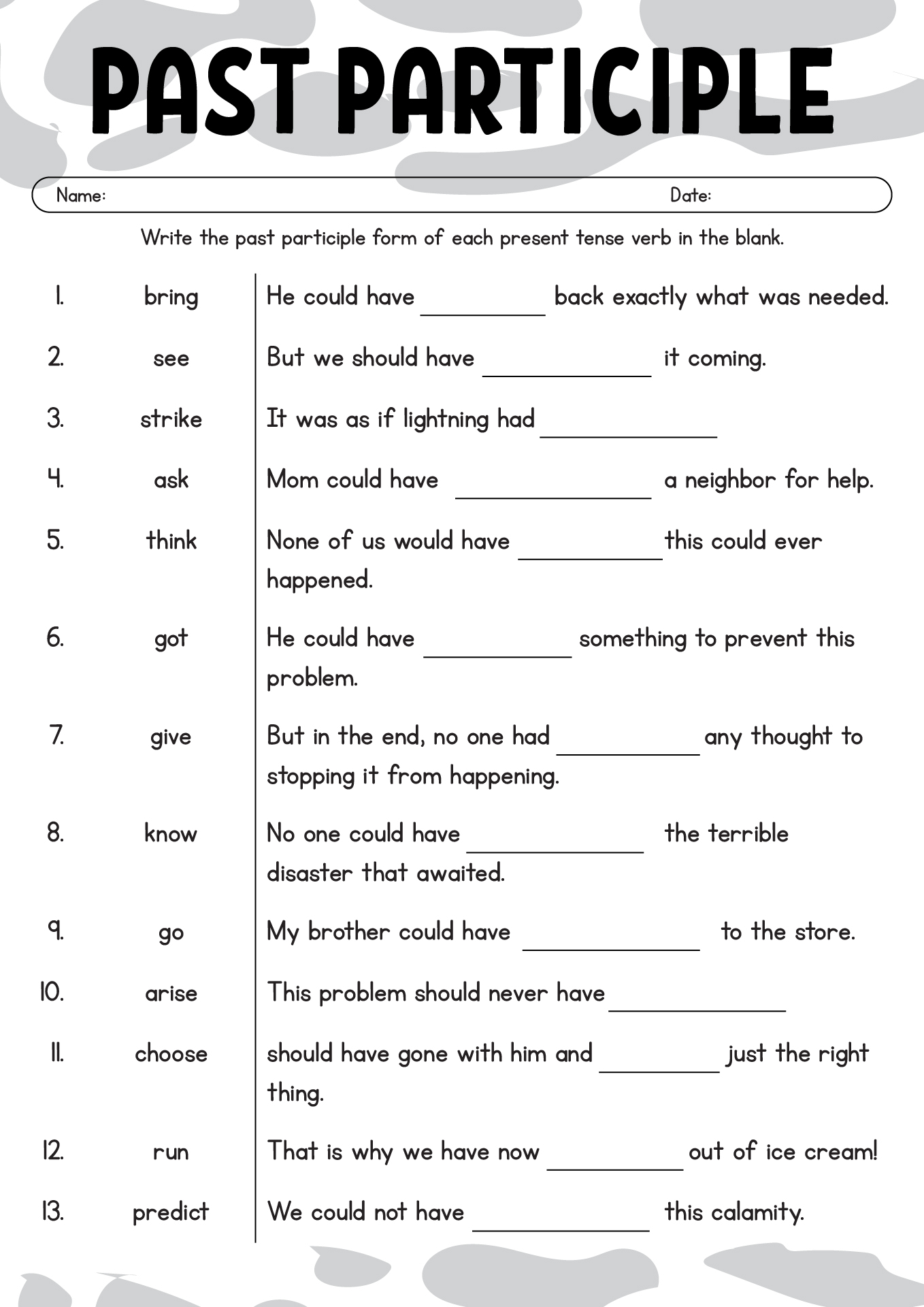 Post 6th Grade Language Arts Worksheets 24427