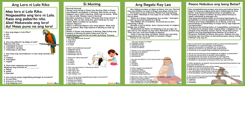 Printable Reading Materials Phil Iri 67 Printable Reading Materials Phil Iri 67