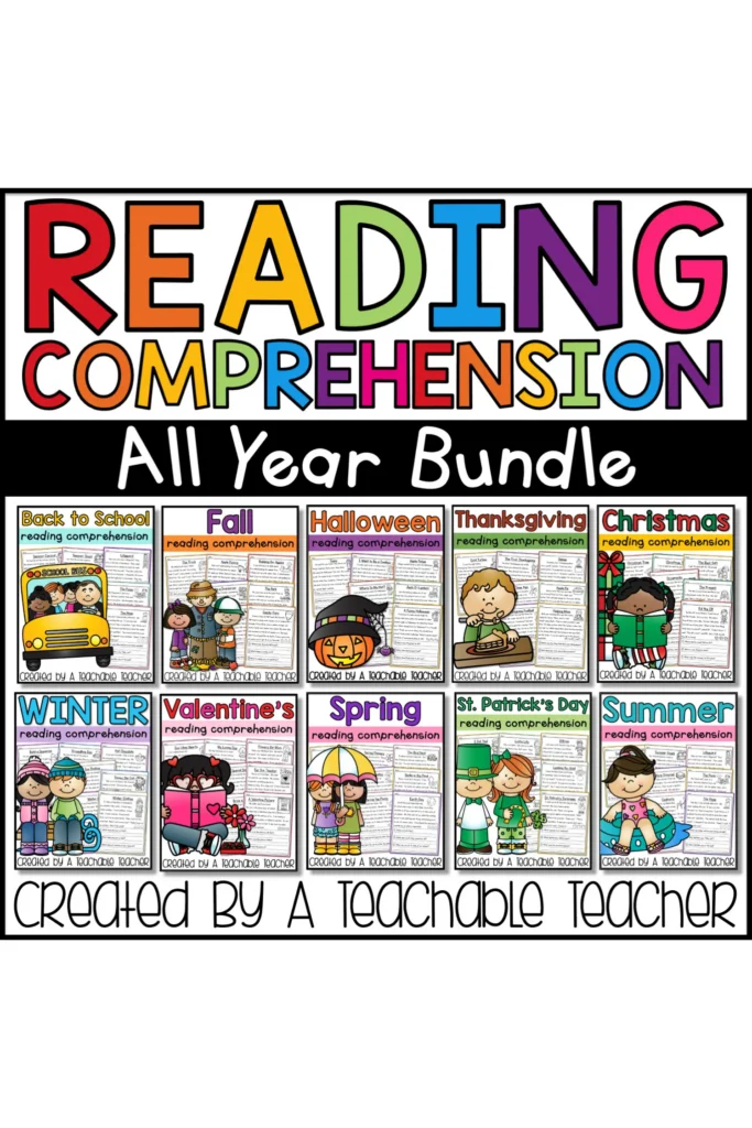 Reading Comprehension All Year Bundle Reading Comprehension All Year Bundle