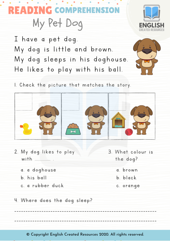 Reading Comprehension Grade 1 Reading Comprehension Grade 1