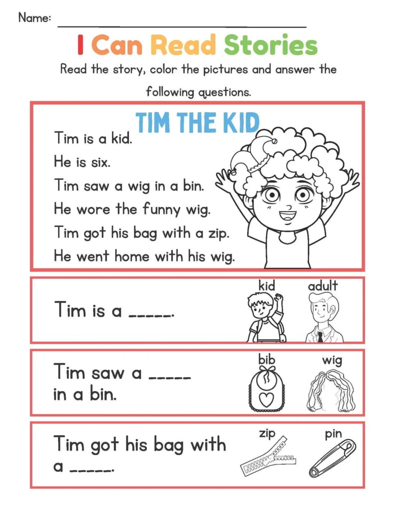 Reading Comprehension Practice For Kids Reading Comprehension Practice For Kids