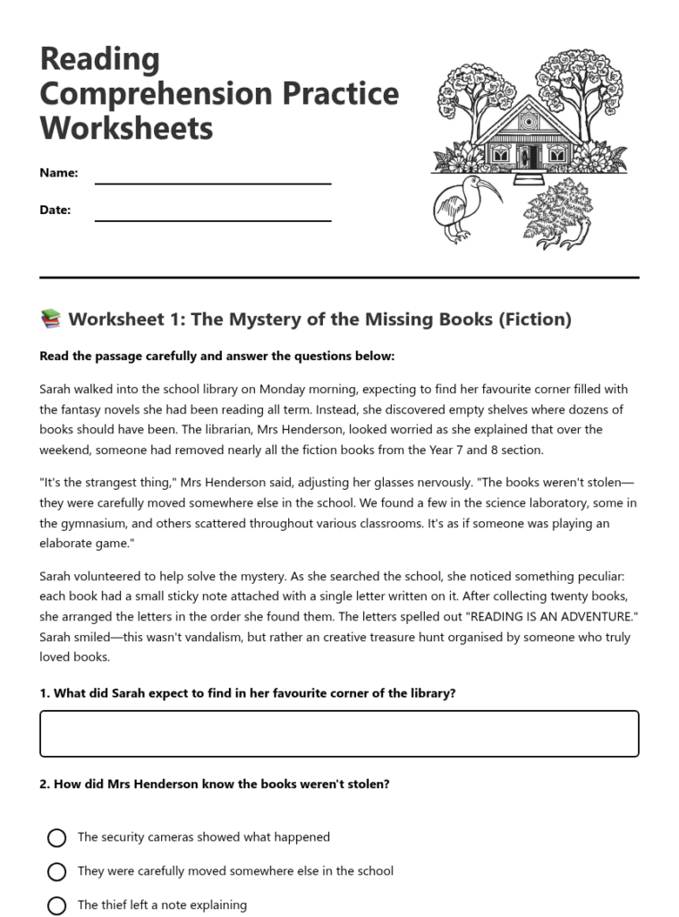 Reading Comprehension Practice Worksheets 45620 Reading Comprehension Practice Worksheets 45620