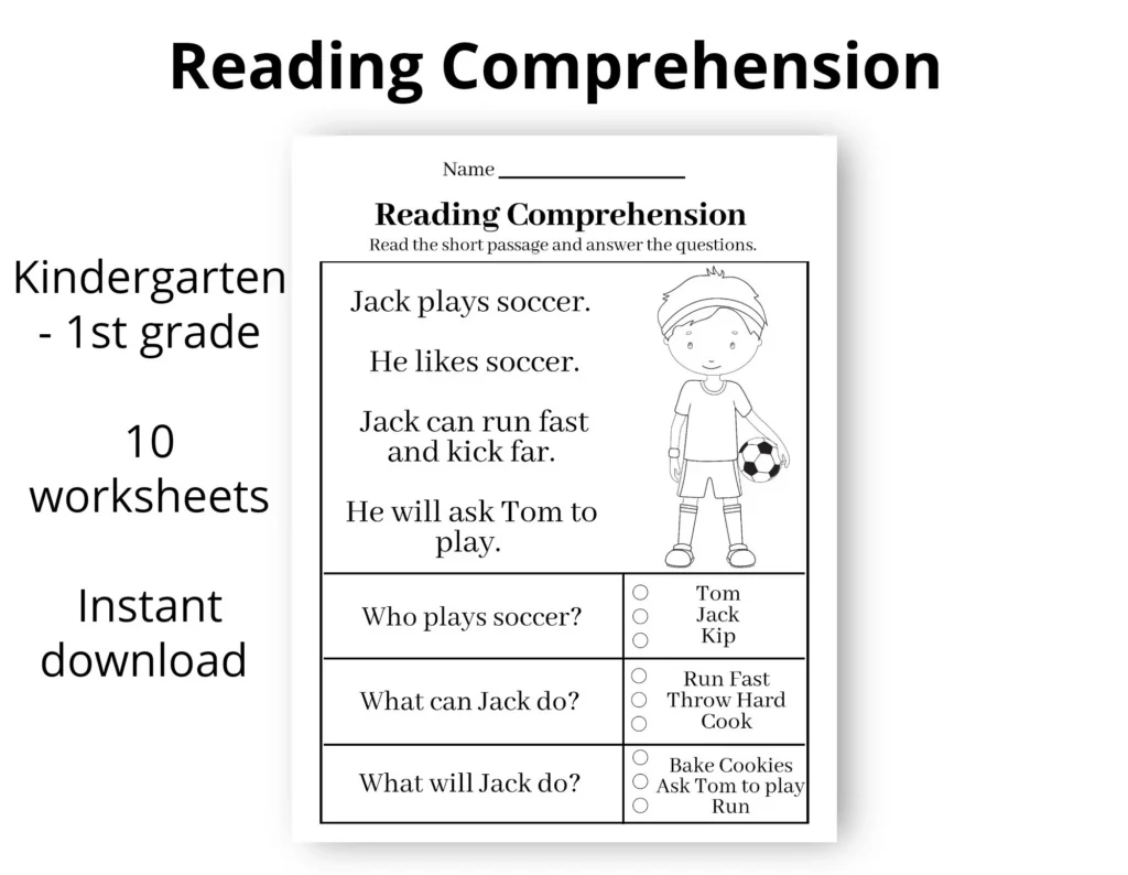 Reading Comprehension Printable