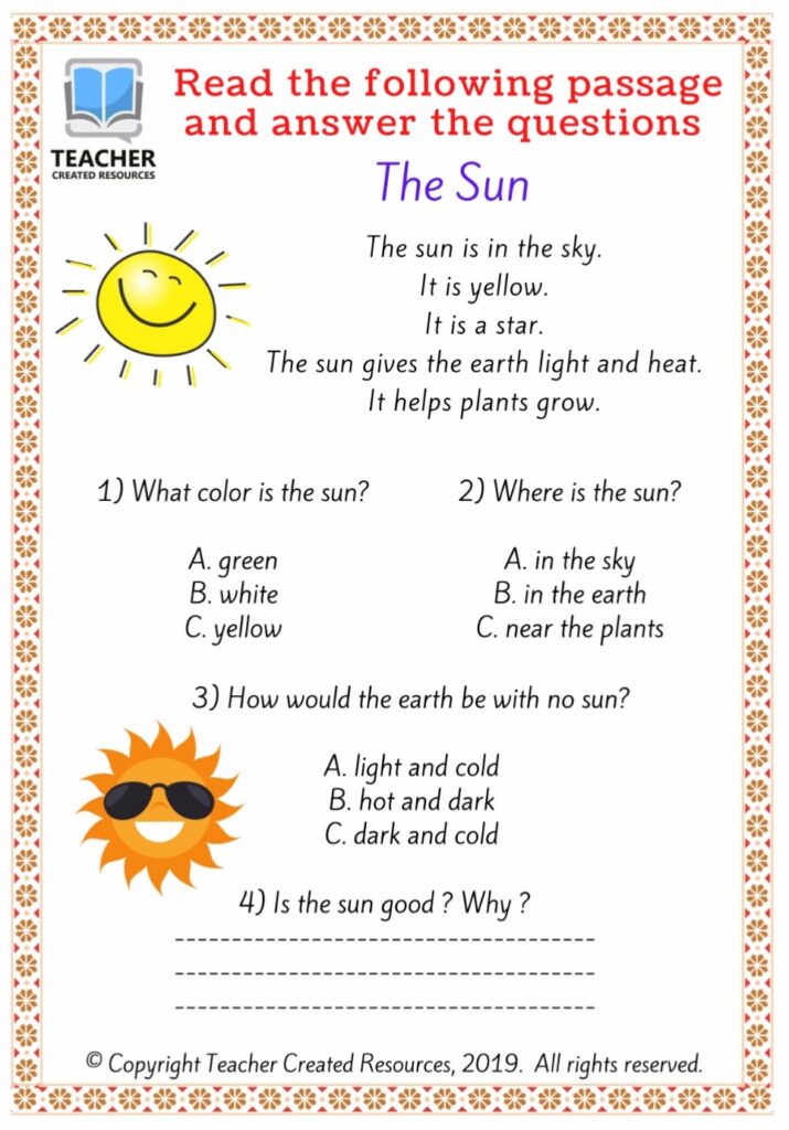 Reading Comprehension Short Stories Reading Comprehension Short Stories