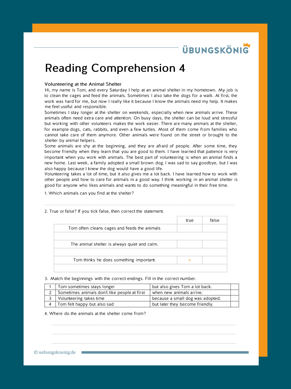 Reading Comprehension
