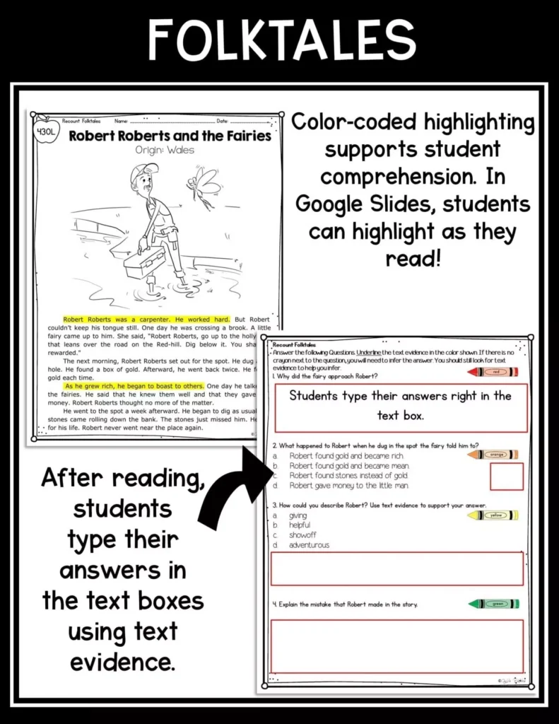 Recount Stories Folktales Farytales 2nd 3rd Rl 2 2 Rl 3 2 Printable Digital Google Slides