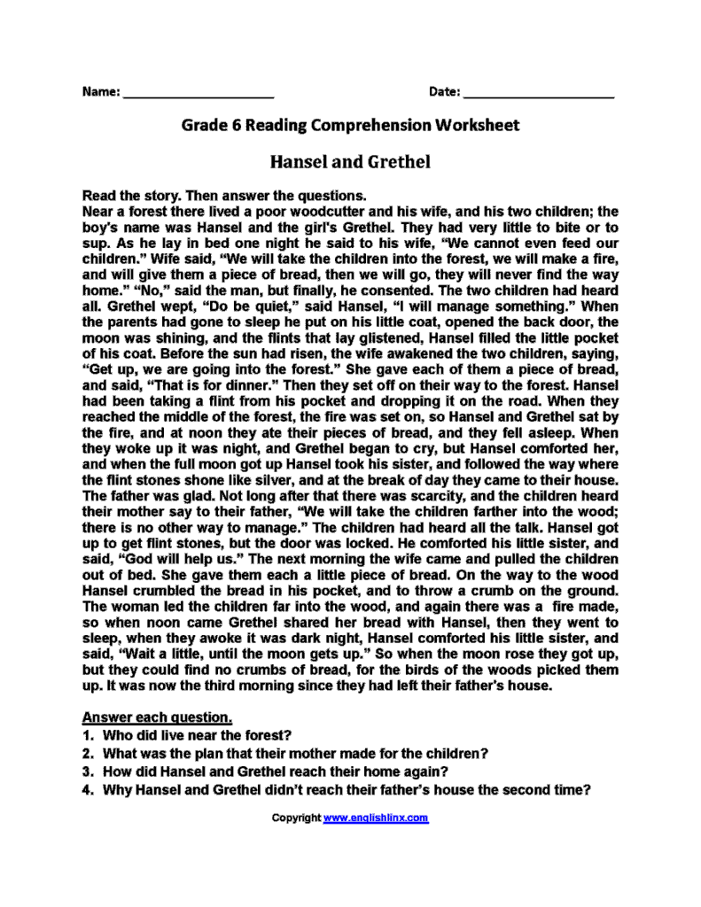 Sixth Grade Reading Sixth Grade Reading