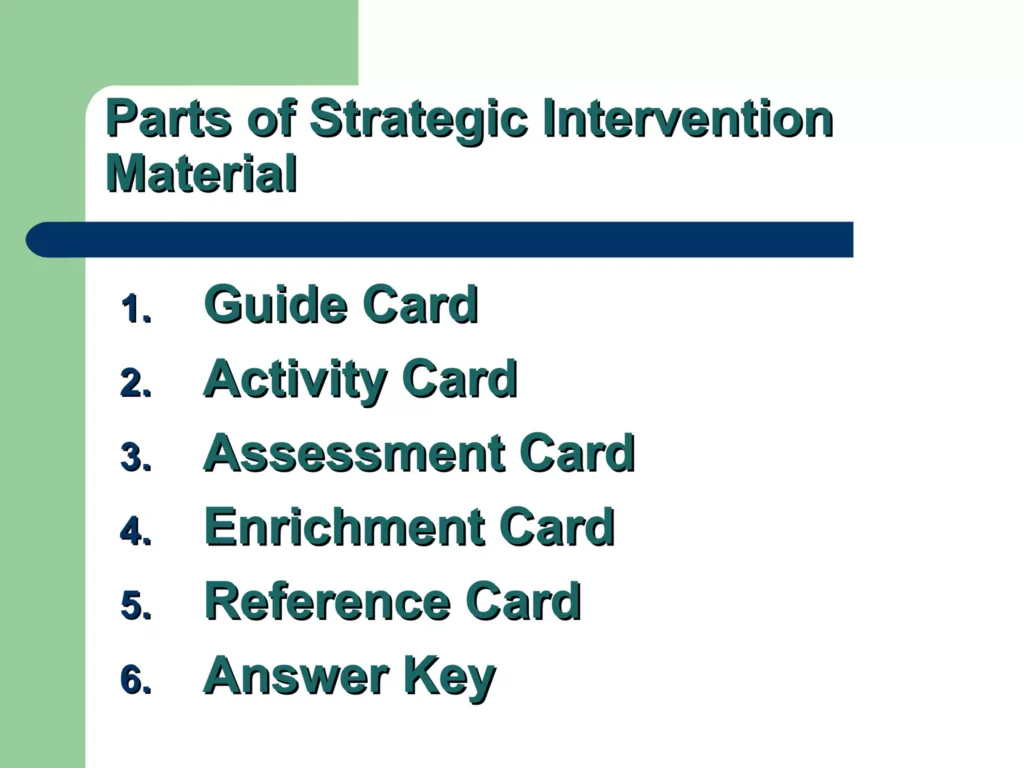 Strategic Intervention Material 64287299 Strategic Intervention Material 64287299