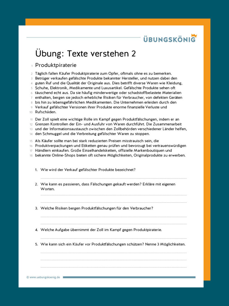 Textverstaendnis Textverstaendnis