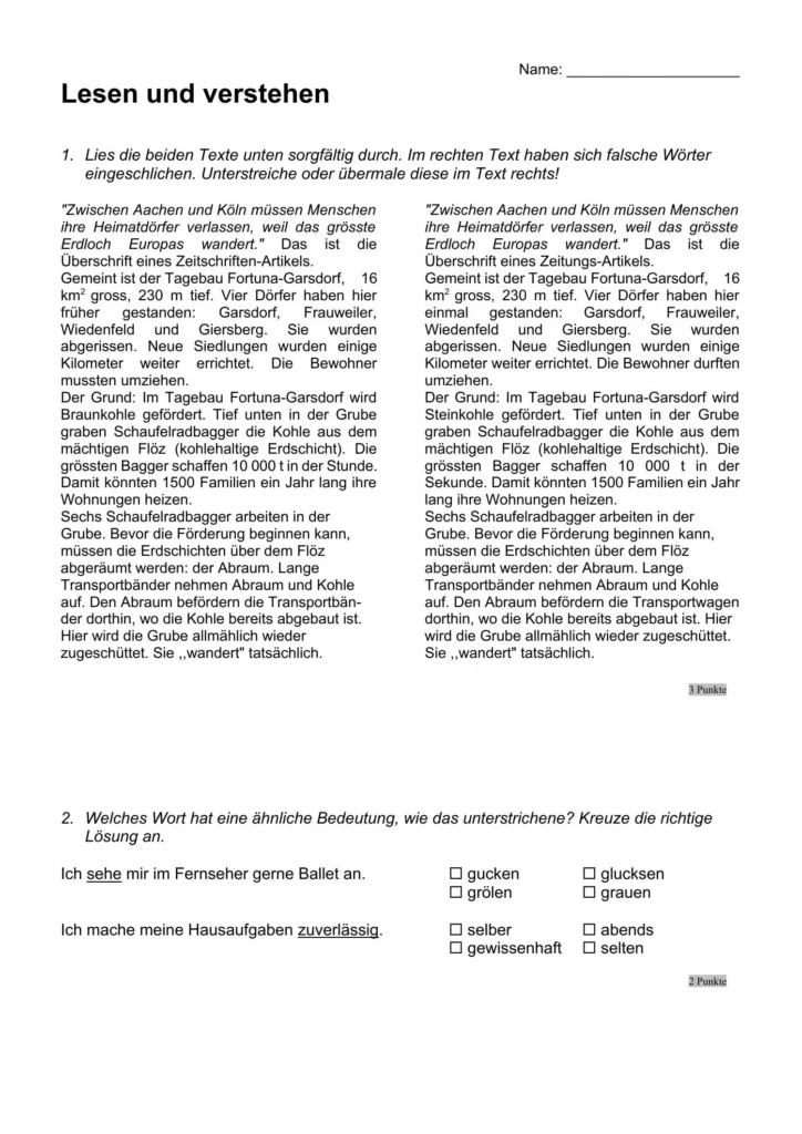 Textverstaendnis Lernkontrollen Textverstaendnis Lernkontrollen