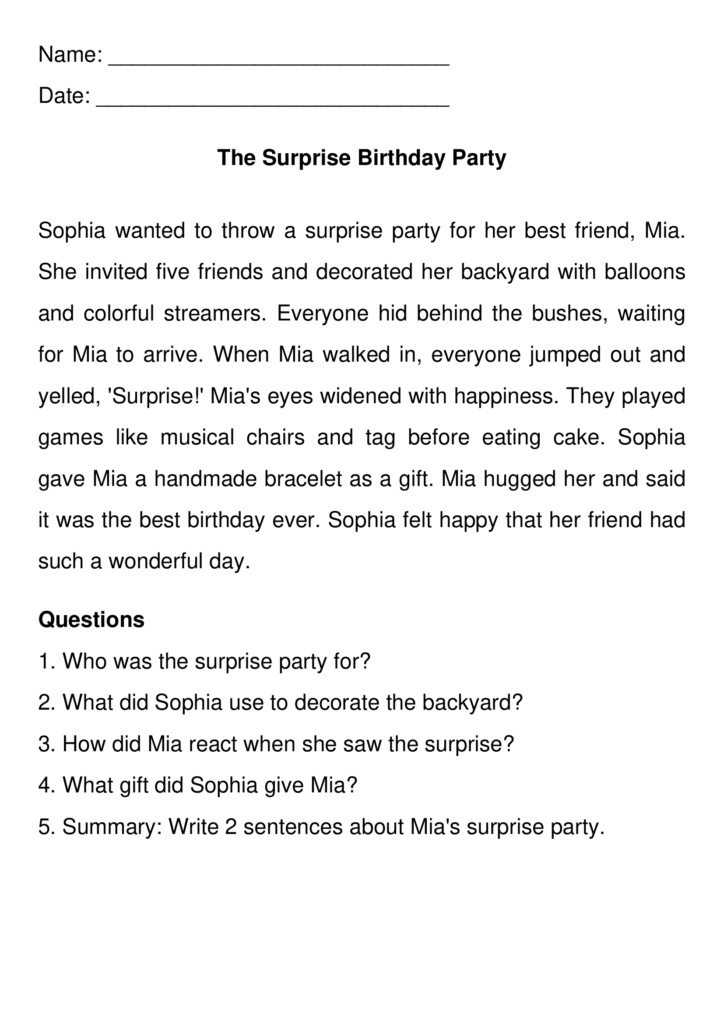 Third Grade Reading