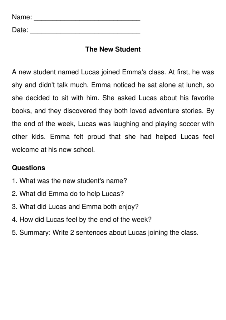 Third Grade Reading