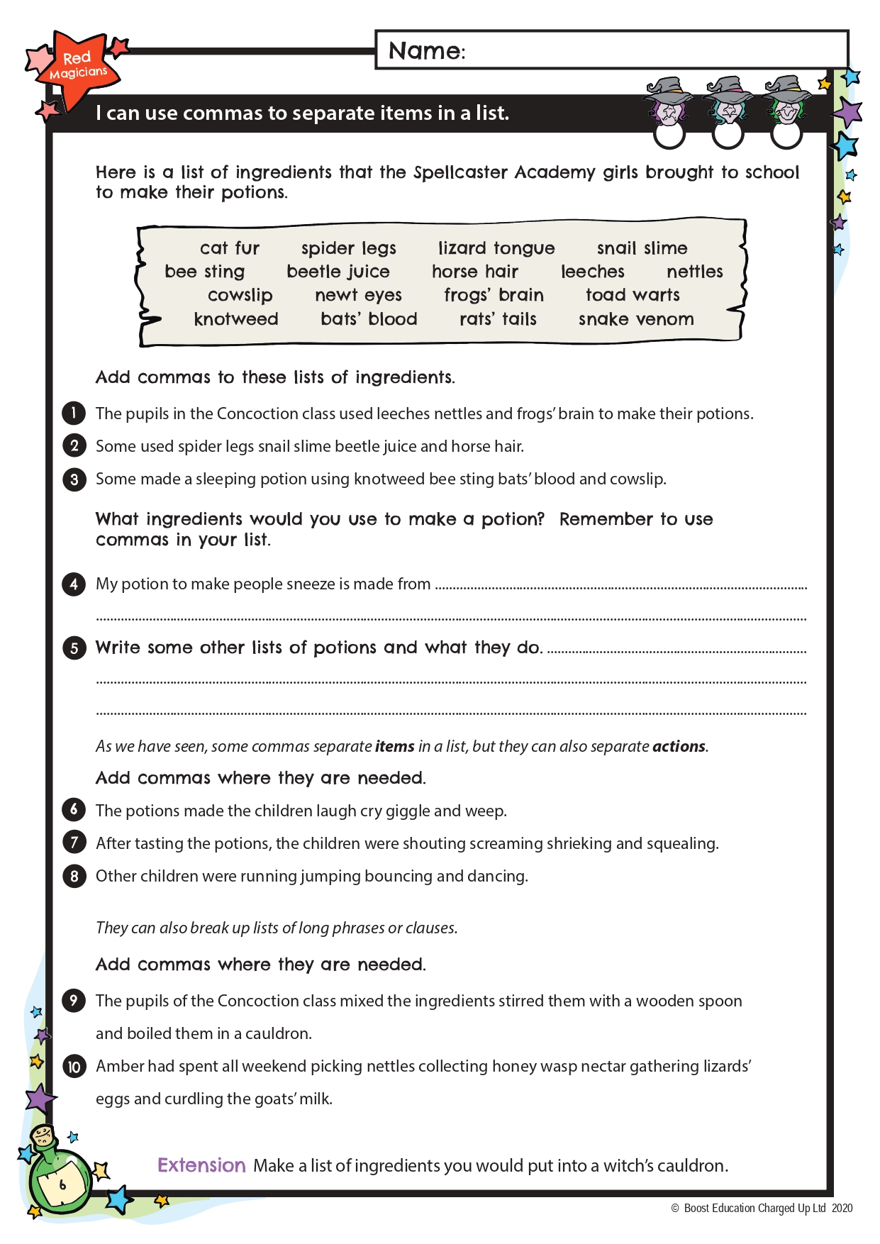 Worksheets