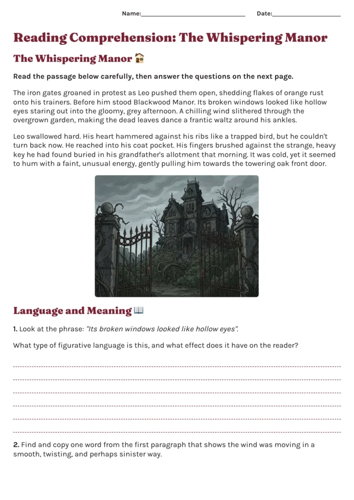 Year 6 English Year 6 English