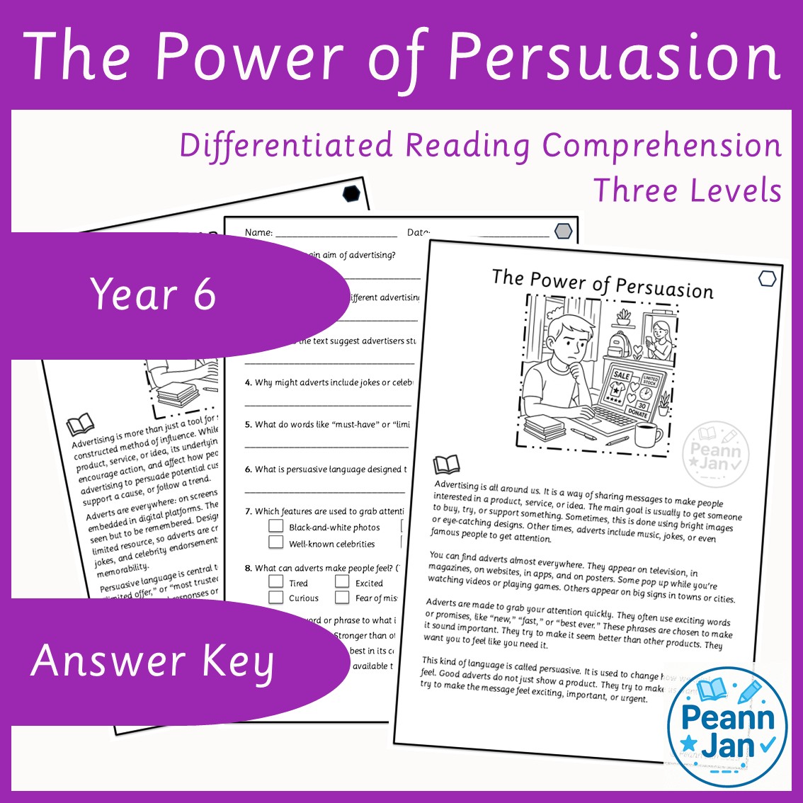 Year 6 Reading Comprehension The Power Of Persuasion 13274750